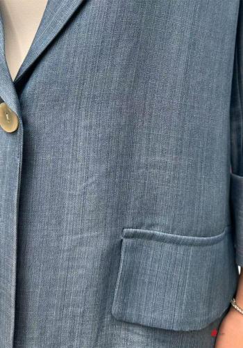 Giacca oversize maniche lunghe con bottoni - ph 2