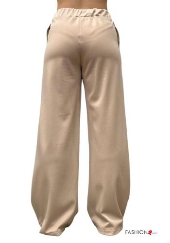 Pantalone wide leg con tasche con elastico - ph 3
