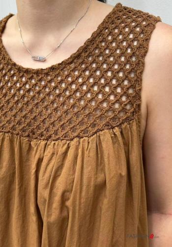 Abito in Cotone con tasche con fodera - ph 2