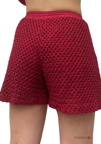 Makramee Shorts aus Baumwolle mit Futter mit gummizug - ph 3