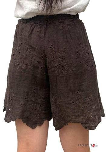 Shorts aus Leinen mit gummizug - ph 3