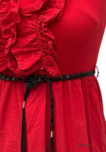 Kleid aus Baumwolle mit Gürtel - ph 2