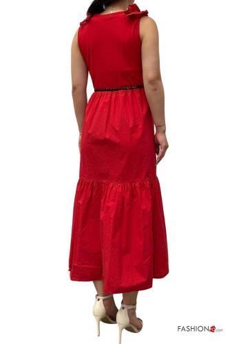 Kleid aus Baumwolle mit Gürtel - ph 3