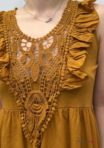 Abito in Cotone con tasche con fodera - ph 2