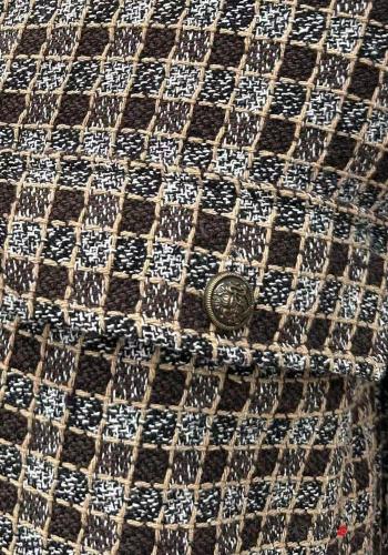 Geometric pattern Cotton Jacket with buttons with pockets - ph 3