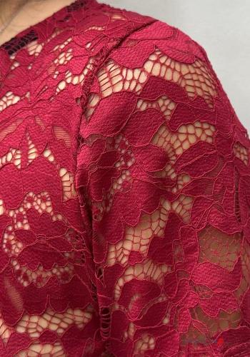 lace trim T-shirt without lining - ph 2