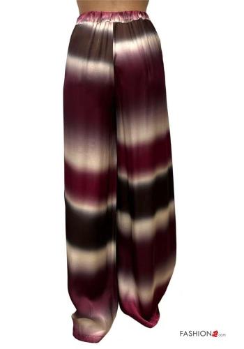 Pantalone wide leg Fantasia geometrica con elastico - ph 2
