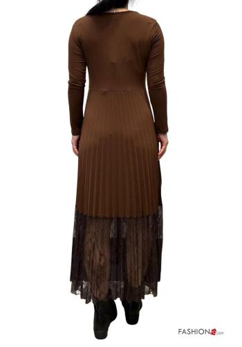 Vestido con plisado encaje - ph 3