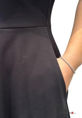 Abito maniche corte girocollo con tasche - ph 2