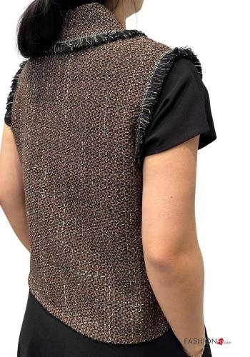 Chaleco de Algodón De lurex sin mangas con cuello en v - ph 3