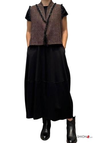 Chaleco de Algodón De lurex sin mangas con cuello en v - ph 4