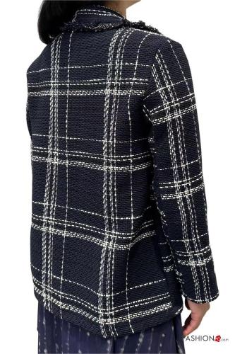 Blazer em Algodão manga comprida Padrão Tartan - ph 3