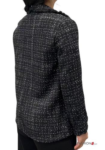 lurex long sleeve Cotton Jacket - ph 3