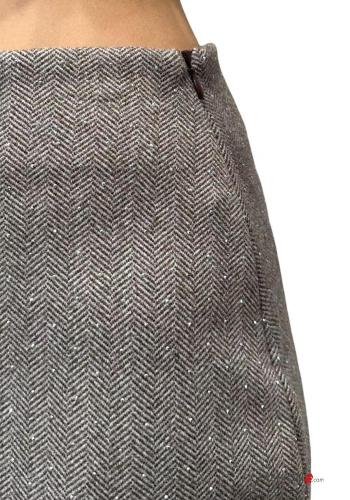 Minifalda brillante con cremallera con brillantes - ph 2