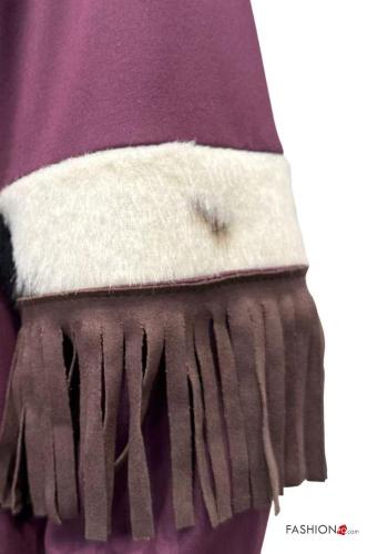 Felpa maniche lunghe girocollo con frange - ph 4