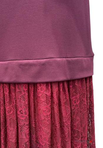 Abito girocollo pizzo maniche lunghe - ph 2