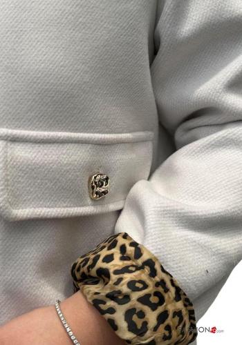 Blusão Bomber manga comprida com botões com bolsos - ph 3