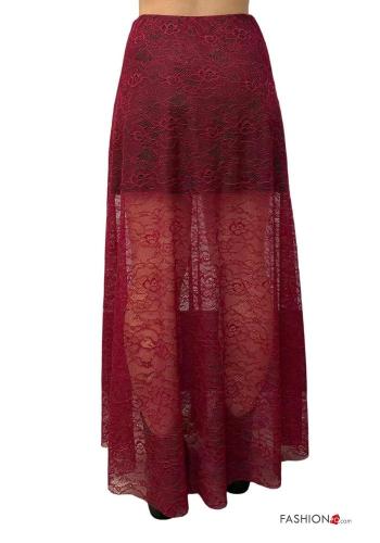 Falda encaje con forro con elástico - ph 2