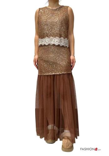 Falda De tul sin forro con Bufanda con elástico - ph 4