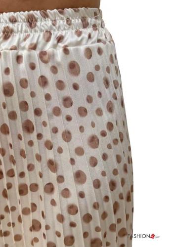 Gonna plissé Fantasia geometrica con elastico - ph 3