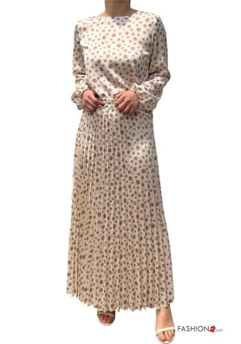 Gonna plissé Fantasia geometrica con elastico - ph 4