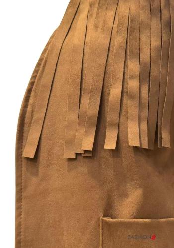 Chaleco Gamuza con bolsillos con flecos - ph 3