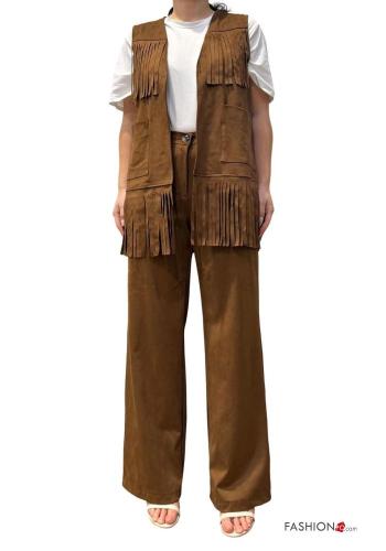 Pantalone con tasche con bottoni con zip - ph 2