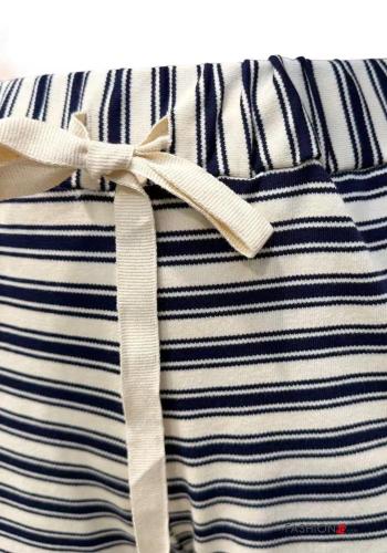 Striped Cotton Trousers with elastic - ph 3