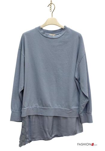 Camisola de mangas compridas em Algodão renda - ph 2