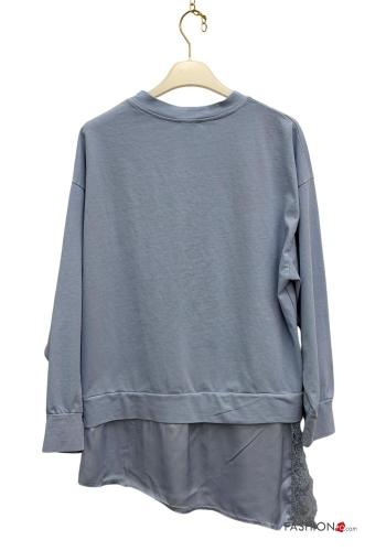 Camisola de mangas compridas em Algodão renda - ph 4