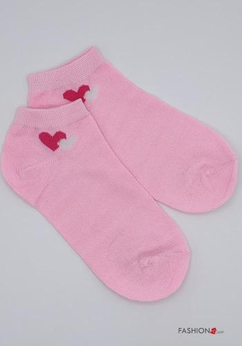 Herzmuster Kurze Socken aus Baumwolle - ph 2