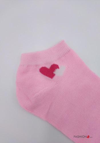 Herzmuster Kurze Socken aus Baumwolle - ph 4
