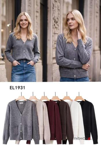 Cardigan with buttons with pockets - ph 2
