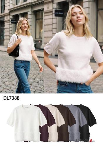 Maglione pelliccia sintetica - ph 2