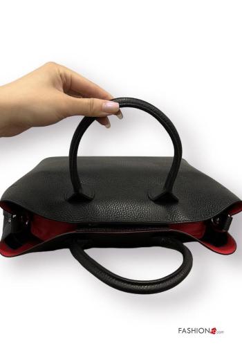 Bolso de Cuero Genuino con cremallera con bandolera - ph 3
