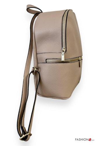 Mochila em Couro Genuíno com fecho - ph 2