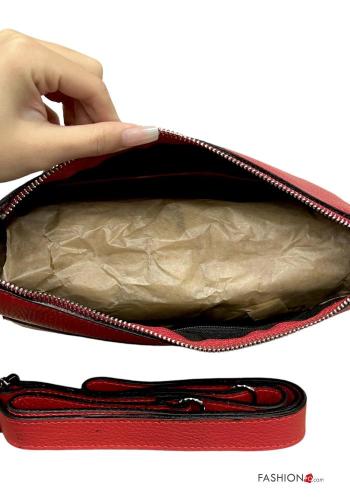 Sac en Cuir Véritable avec fermeture éclair avec bandoulière - ph 2