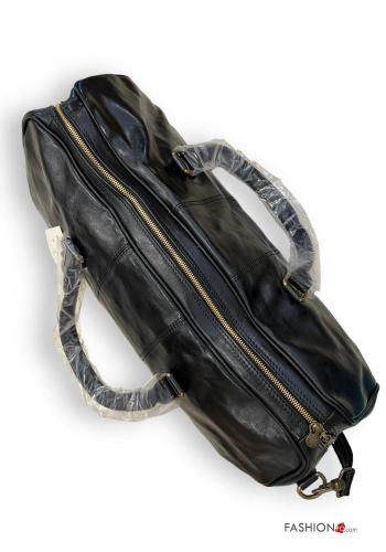 Valigia in Vera pelle con tracolla - ph 3