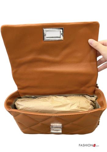 Tasche aus Echtes Leder mit Schultergurt mit kette - ph 4