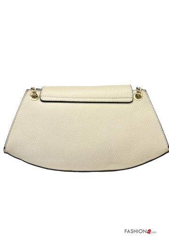 Bolsa de hombro de Cuero Genuino con cadena - ph 3