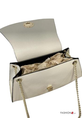 Bolsa de hombro de Cuero Genuino con cadena - ph 4