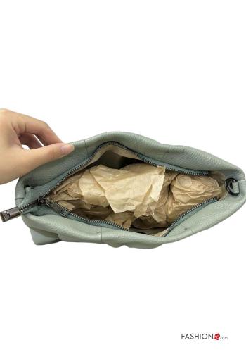 Bolso de Cuero Genuino con cremallera con bandolera - ph 3