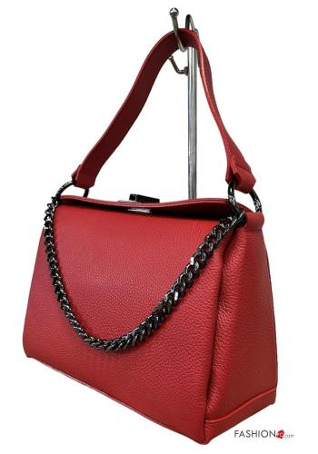 Borsa a spalla in Vera pelle con catena - ph 2