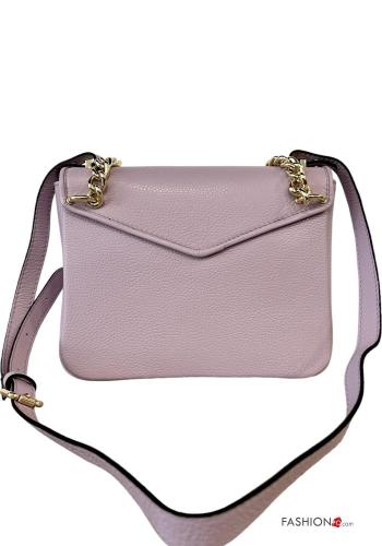 Borsa in Vera pelle con tracolla con catena - ph 3