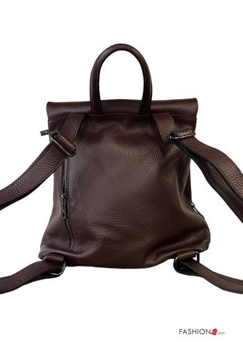 Zaino in Vera pelle con zip - ph 2