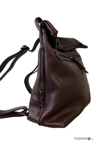 Zaino in Vera pelle con zip - ph 3