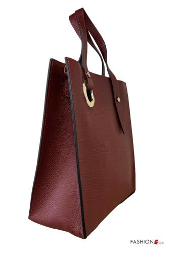 Genuine Leather Bag with pockets with zip - ph 2