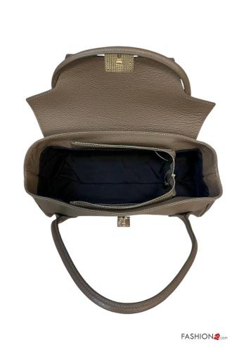 Borsa a mano in Vera pelle con zip - ph 4