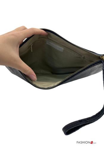 Bolso de Cuero Genuino con cremallera con bandolera - ph 3