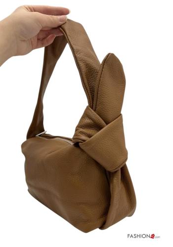 Borsa a spalla in Vera pelle con zip - ph 2